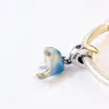 925 Sterling Silber Sommer Sammlung schimmernde Delphin Baumeln Charme Perle passt europäischen Stil Schmuck Charm Armbänder