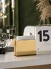 Nordic home en bruiloft decoratie tafel servet houder rack vergulde 304 roestvrijstalen opslag toren houder voor el 210706
