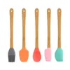 5pc Set Baking Pastry Tools Mini Silicone Spatula Scraper Basting Brush Spoon for Cooking Mixing Nonstick Cookware Kitchen redskap BPA FY4655
