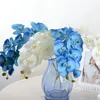 Orkidé konstgjorda blomma latex blommor organza blommor orquideea konstgjorda orquidea ramo flores konstgjord orchidee artificielleelle