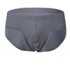 Sexy Men Ice Silk Briefs Underpants Underwear Summer Seamless Pink Jockstrap Gay U Convex Pouch Panties Mens Under wear