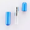 Perfume Bottle Party Favor Aluminium Anodized Compact Atomizer 9 Colors Travel Refillable Fragrance Makeup Spray Bottles 5ml YL604