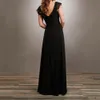 Black Chiffon Mother of the Bride Dresses Beaded Decorations V-Neck V-Back with Zipper Party Gowns Different Colors For Choice