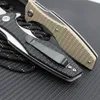 ZT 0393 높은 경도 접이식 나이프 G10 핸들 야외 캠핑 안전 방위 전술 세이버 포켓 생존 나이프 EDC 도구 HW602