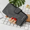 Wallets 2021 Women's Long Wallet Zipper Scrub -Thin Casual Bag Ladies PU Leather Purse Card Phone Holder