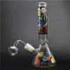 10.5inch Glass Beaker Bong Hookahs Heady Smoking Water Oil Rig Bubbler Grosso Downstem Perc Fumar Ash Catcher Shisha com 40mm Ball Oil Burner Pipe 1pcs