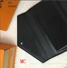 Stilista da donna portafoglio lungo libretto degli assegni porta carte di credito po clip portafogli marrone bianco rosa portamonete in pelle nera 009 # mc 19x176o