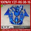 yamaha yzf-r6 yzf r 6 yzf r6 600 yzf-600 yzfr6 08 09 10 11 12 13 15 16 99no.29 YZF600 2009 2009 2010 2012 2013 2014 2015 2016 OEM 페어링 광택 파란색