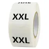 500pcs 1inch Round Size XS S M L XL XXL XXXL Adhesive Stickers DIY Decoration Label For Clothing Shop Hat Decor