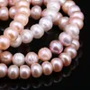 Länk, kedja 100% naturlig vit rosa lila blandad färg pärla potatis pärlor armband födelsedag årsdagen part exquisite present smycken 8-9mm