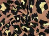 Mulheres Lápis Pant Mulher Sexy Leopard Imprimir Patchwork Cross Strap Decor Veja através de High Wasit Bodycon Long Calças Feminino Juntos 210507