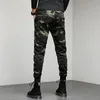 Pantaloni da uomo BAPAI Fashion Oversize Camouflage Cargo Outdoor Army Pantaloni da combattimento multifunzionali Slim Hiking