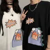 Gaganight harajuku Kvinnor Oversized T-shirt Kortärmad O Neck Fashion Dragon Print Summer Tee-Shirts för Women Streetwear 210519