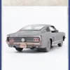 Diecast 1 24 Ford Mustang GT Modifierad 1967 gör gammal simuleringslegering bilmodell present Display Mini Toys Ornaments Souvenir242G