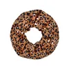 26pcsnew 4.7 pollici Leopard Coral Fleece Scrunchie Capelli elastici Corda fatta a mano Ponytail Holder Fasce per capelli per le donne HeadressAccessorie