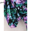 Fashion Women Elastic Draped Bodycon Mini Dress Sexy Lady Square Neck Puff Sleeve Floral Print Summer Dressss XNGC9587 210514