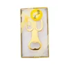 2021 (100pcs/lot)+Golden Wedding Souvenirs Digital 50 Bottle Opener 50th Birthday Anniversary Gift For Guest