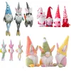 DHL Pasen Bunny Gnome Handgemaakte Zweedse Tomte Rabbit Knuffels Doll Ornamenten Vakantiehuis Party Decoratie Kinderen Pasen Gift Valentijnsdag Love Heart Envelope