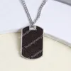 Designers Men Necklace Fashion Women Flower Leather Necklaces Stainless Steel Pendant Luxurys Jewelry High Quality No Box
