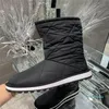 stivale di design slip on stivali da neve con tacco a onda scarpe calde di colore misto di grandi dimensioni