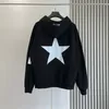 High Street Five Pointed Star Hoodies Plush Sweater for Men and Women Loose and Versatile Casual Couple Sweatshirts