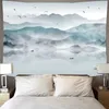 Chinese style tapestry mural background cloth landscape sun hanging cloth printed tapestry wall hanging home decoration tap943 210609