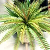 65 cm 30 feuilles grand palmier artificiel arbre tropical cycas plants en plastique feuilles persans mur suspendues pour décoration de bureau à domicile fleurs décoratives