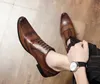 Big Size Oxfords Leather Men luxurys Shoe Cut Fashion Casual Pointed Toe Formal Business Male Wedding Dress Shoes