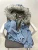 Luzuzi Big Faux Fur Collar Giacca di jeans Donna Inverno con cappuccio Warm Jean Student Basic Short Parka Donna Bomber Coat 211018