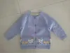 Mała Maven Dzieci Dziewczyny Ubrania Piękny Jasnoniebieski Sweter z małymi piskląt bawełniana bluza jesień strój dla dzieci 2 do 7 lat 211023