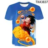 Mannen T-shirts Mode Korte Mouw Anime Draak 3D Bedrukte T-shirt Mannen Vrouwen Kinderen Casual Streetwear Jongen Meisje Kids Summer2043