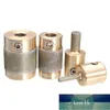 4 Standard Brass Grit Slipbitar 1 "3/4" 1/8 "1/4" för inre färgat glas