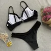 Рюшами bikini set straging костюм женщины сексуальный бразильский push вверх по купальнику низкий талии купальники купальники бикини женские