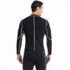 Men Waist Trainer White line zipper long sleeves Shirt Neoprene Corset Compression Sweat Body Shaper Slimming Pants Workout Suit