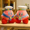 Game Kirby Adventure Kirby Plush Toy Chef Strawberry Style Soft Doll Stuffed Animals Toys for Children Birthday Gift Home Decor