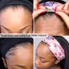 30inch Afro Yaki Straight Wigs Bandeau Synthétique Perruque Synthétique Perruques sans glutiles Cheveux naturels résistants à la chaleur pour Noir Méencomanie Direct