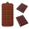 Partihandel Waffle Silikon Mouldtillverkare Pan 12 Även DIY Chocolate Moulds Pudding Baking Cake Verktyg Bakeware Kök Matsal Bar