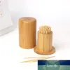 Porte-cure-dents en bois de bambou mignon sculpture boîte de cure-dents porte-boîte de rangement portable pour l'organisation de la cuisine domestique prix usine conception experte qualité