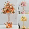 60-80 CM Tall Wedding Decoration Flower Vase Metal Stand Aisle Ornaments Geometry Guide Props Birthday Party Table Centerpieces Floral Plinth Display Iron Rack