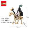 10 stks / set Medieval Skeleton Knight Building Blocks Undead Soldier Horse Action Figure DIY Montage Bricks Speelgoed voor kinderen H1103