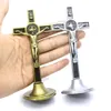 Metallo Croce Cristo Sofferenza Statua Cattolica Gesù Chiesa Icona Ornamento Ufficio Casa Gioielli Religiosi