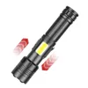 XHP90.2 Torches tactiques LED COB Lampe de poche LED à 4 cœurs XHP70 Torche extérieure Zoom en aluminium Rechargeable 26650 ou 18650 Batterie 1670