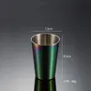 Single layer 304 stainless steel crimped beer Tumblers outdoor portable car water mug office gift coffee cup