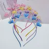 Hårtillbehör Transparent Quicksand Headbands för barn Kids Mus Öron Kärlek Stjärnor Sequin Hairbands Bezel Hoops Girls