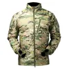 Mege Men's Tactical Jacket Coat Fleece Camouflageミリタリーパーカー戦軍アウトドアウト街灯軽量エアソフトペイントボールギア211009