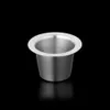 24PCS Nespresso Coffee Pods Stainless Steel Refillable Capsulas Nesspreso Reusable Filter Cup DIY Maker Tools 210607