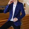 Erkek Takım Elbise Blazers Şık Blazer Erkekler Rahat Tasarımlar Erkek Suit Fit Ceketler Örgün Tüvit Vintage Veste Homme Gents JJ60XX