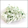 Dekorative Kränze, festliche Partyzubehör, Gartengroßhandel – 10 Stück/Lot, schöne künstliche Gypsophila-Kunstseidenblumen, Baby-Atem-Pflanze, Hom