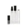 2022 new 500pcs x 5ml Mini Refillable Sample Perfume Glass Bottle Travel Empty Spray Atomizer Bottles Cosmetic Packaging Container