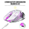 Wireless Gaming 2400 DPI Rechargeable Adjustable 7 Color Backlight Breathing Gamer Mouse Game Mice PC Laptop